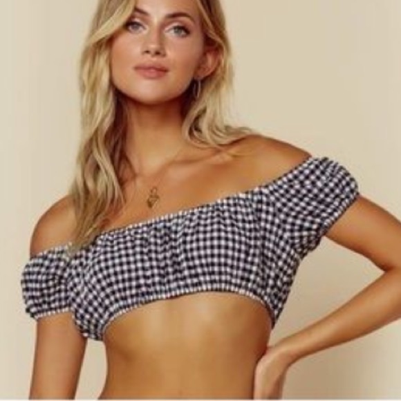 SOLID & STRIPED Other - SOLID & STRIPED The Eloise Cap-Sleeves Swim Top L